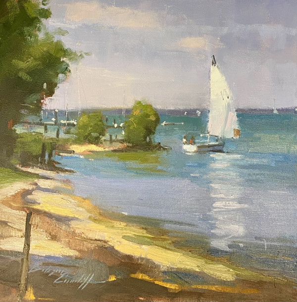 Sailing on the Bay by Katie Dobson Cundiff