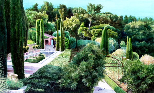 Castelleras Garden by Dave P. Cooper