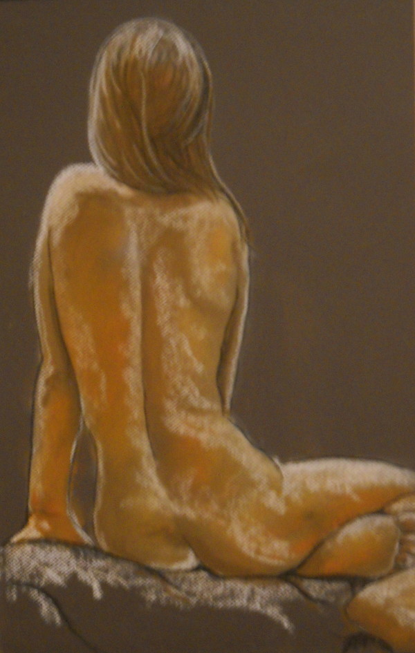 Female nude showing her back by John Vernon Nelson