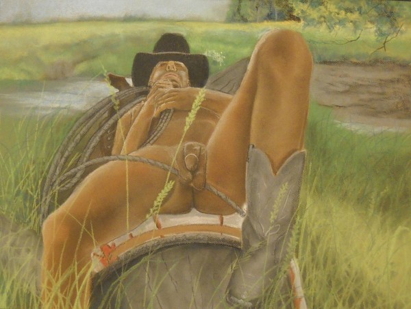 Male Nude in the Country by John Vernon Nelson