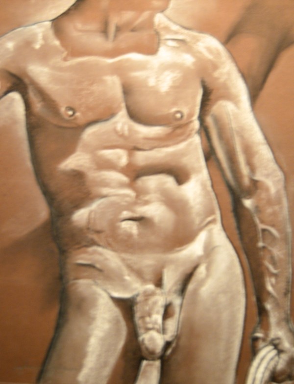 Torso of a Male  Nude Cowboy by John Vernon Nelson