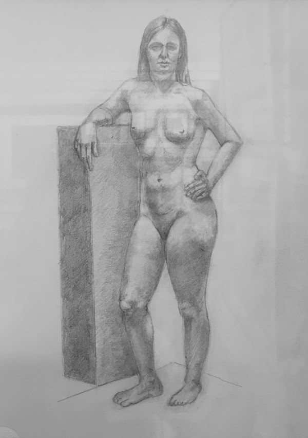 Standing female nude by John Vernon Nelson