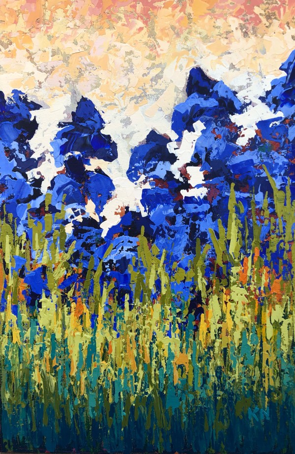 Blue Iris II by Karin Neuvirth