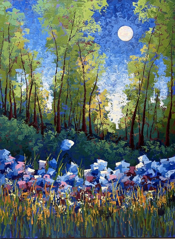 Moonlit Flowers by Karin Neuvirth