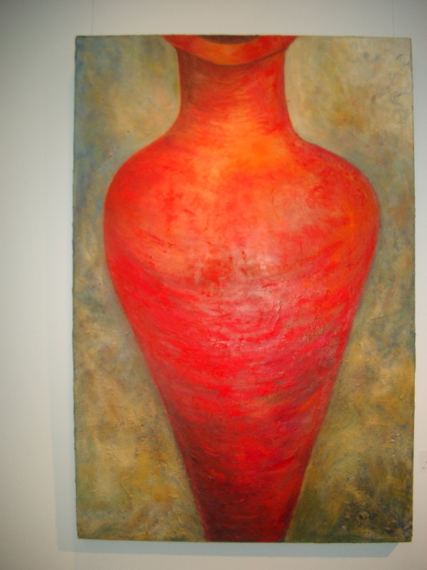 Woman in Red by Carolyn Kramer