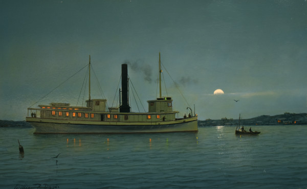 Night Run, Bay Steamer by William R Davis