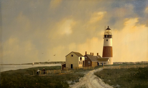 Sankaty Light, Nantucket circa 1860 by William R Davis