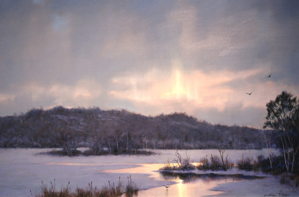 Winter After Glow by William R Davis