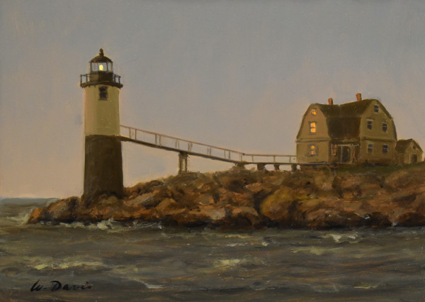 Isle au Haut Light, Maine by William R Davis