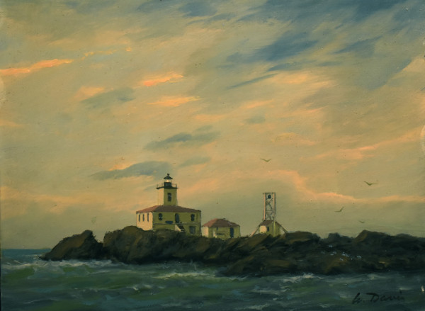 Avery Rock Lighthouse, Machias Bay, ME  1880 by William R Davis