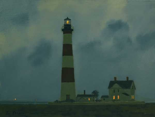 Morris Island Light circa 1890's by William R Davis
