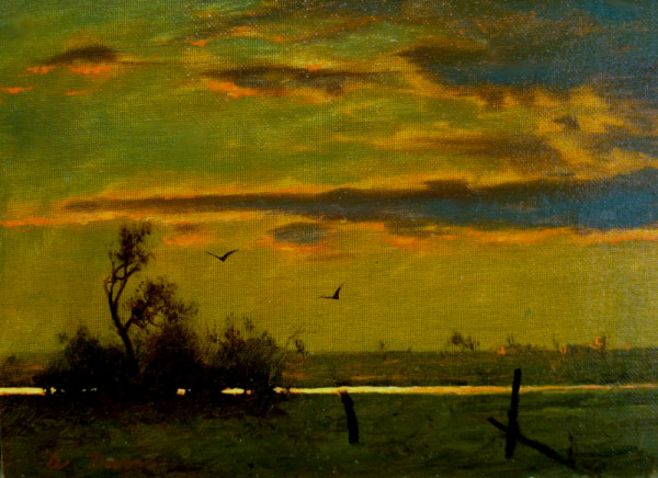 Twilight Marsh by William R Davis