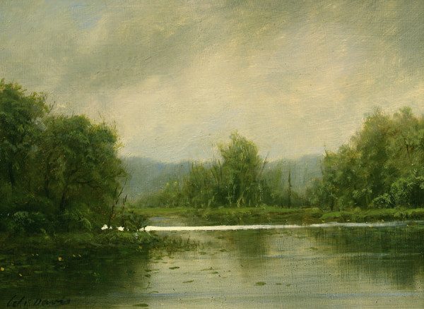 Gray Day at Quiet Pond by William R Davis