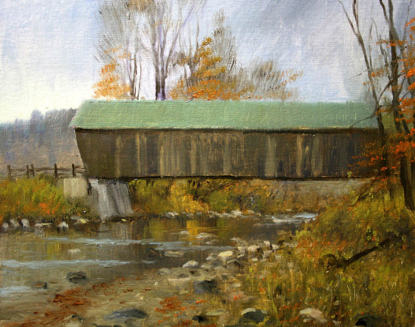Lincoln Covered Bridge, W. Woodstock, VT by William R Davis