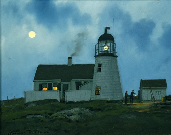 Ten Pound Island Lighthouse circa 1827 by William R Davis