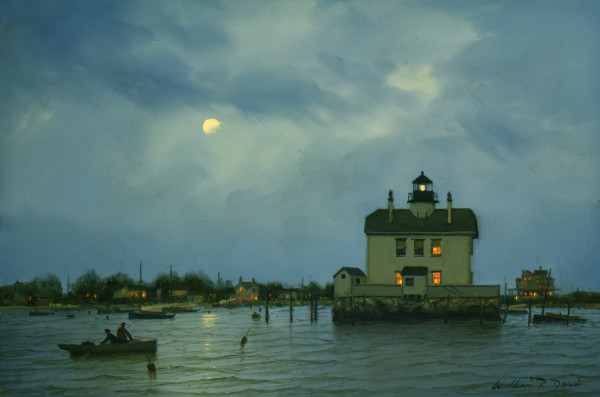 Evening at Edgartown Light 1890's