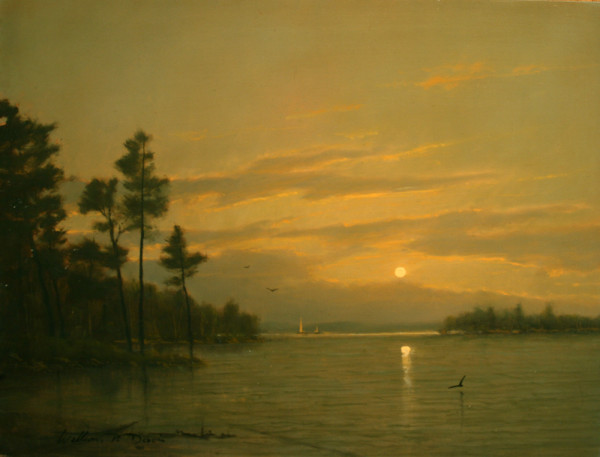 Sunset Over the Inlet by William R Davis