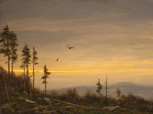 Sunset from the Mountain Side by William R Davis