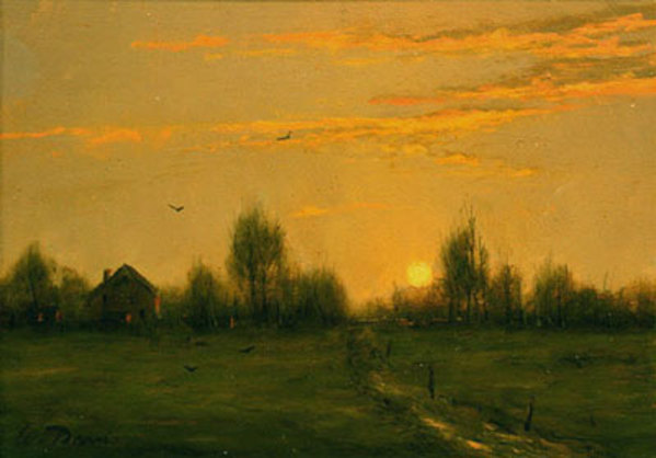 Sunset from the Field by William R Davis