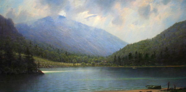 Clearing Storm, Echo Lake, Franconia, NH by William R Davis