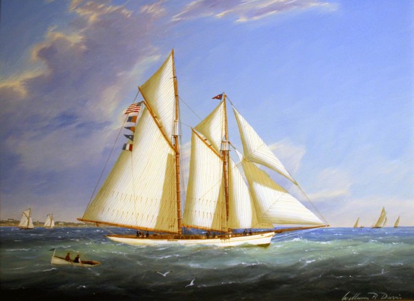 Schooner Yacht Sachem by William R Davis