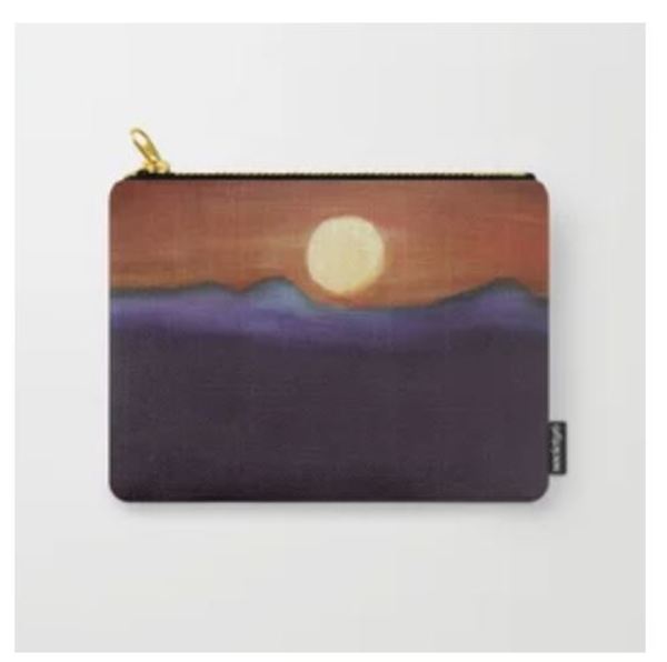 Carry All Pouch - Orange Full Moon* by Barbara J Zipperer