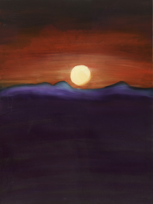 Orange Full Moon by Barbara J Zipperer