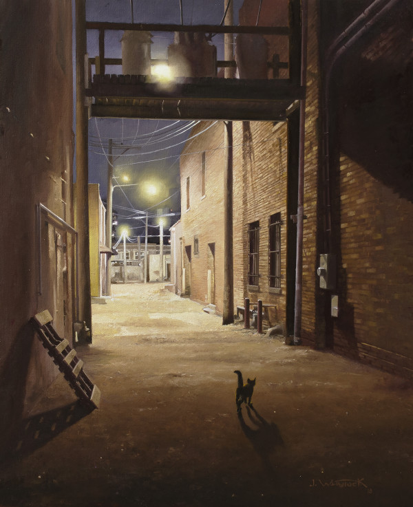 Alley Kitty by John Whytock - Oak Rose Studio