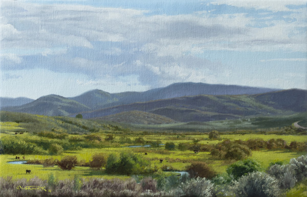 Bucolic Valley by John Whytock - Oak Rose Studio