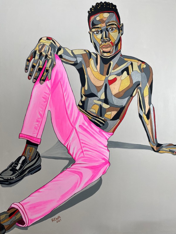 Somto in pink jeans by Rewa