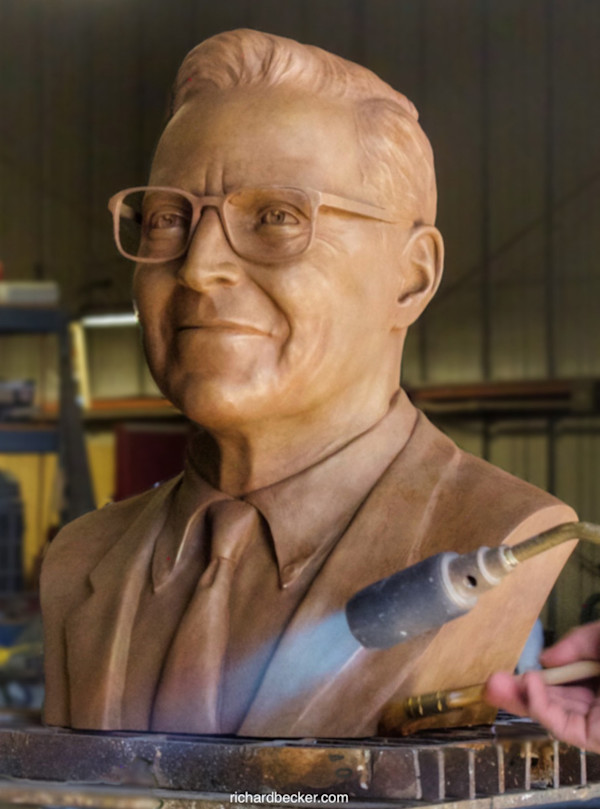 Bust of James C. Flood by Richard Becker