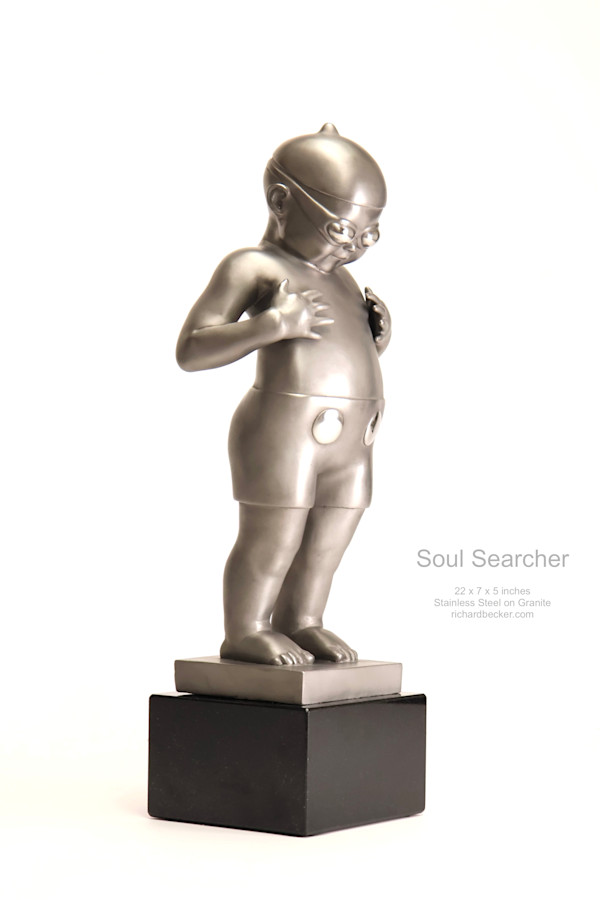 Soul Searcher,  3 of 8 Stainless Steel (cast to order) by Richard Becker