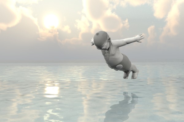 Baby Dive by Richard Becker