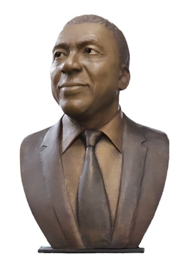 Robert L (Bob) Johnson Bust for Television Hall of Fame by Richard Becker