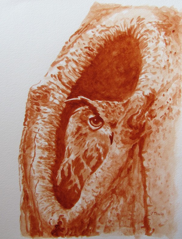 Great Horned Owl by Jane Thuss