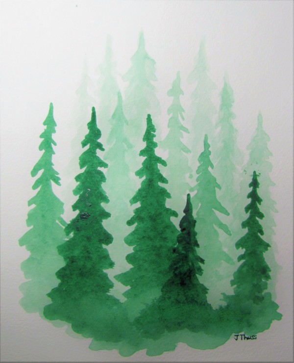 Green Forest by Jane Thuss