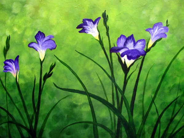 Green and Purple by Jane Thuss