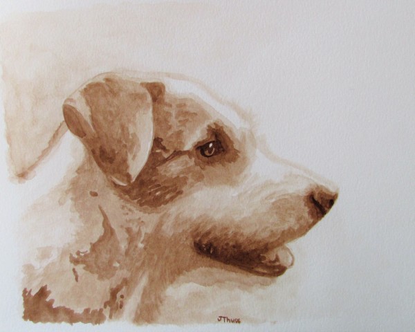 Jack Russell Dog by Jane Thuss