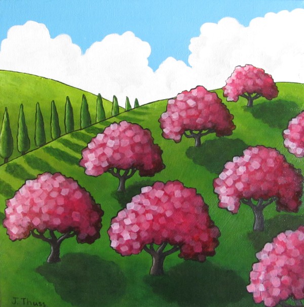 Orchard on the Hill by Jane Thuss