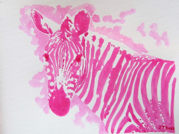 Pink Zebra by Jane Thuss