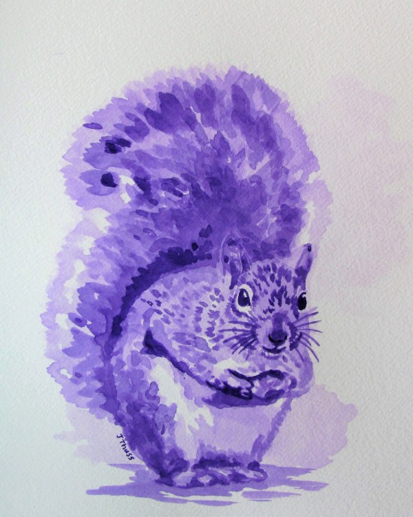 Purple Squirrel by Jane Thuss