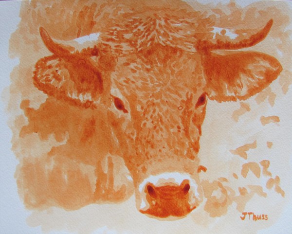 Red Cow by Jane Thuss