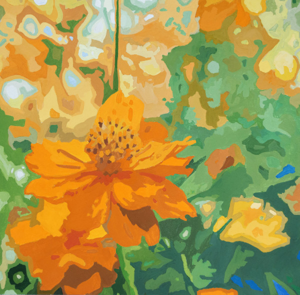 Wildflower Composition  (California Poppy #10) by James Oliver