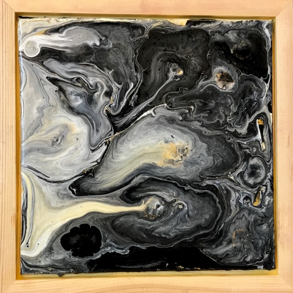 Gold Marble Flow IV by Chelsea Davis