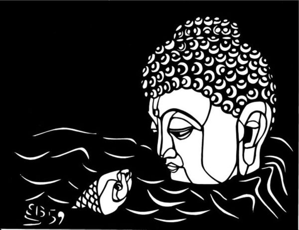 Buddha in Flood by Ellen Sandbeck
