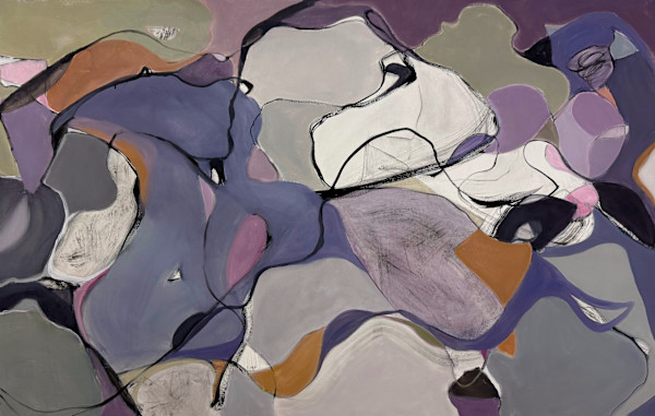 Lilac Fields I by JL Schwartz Art