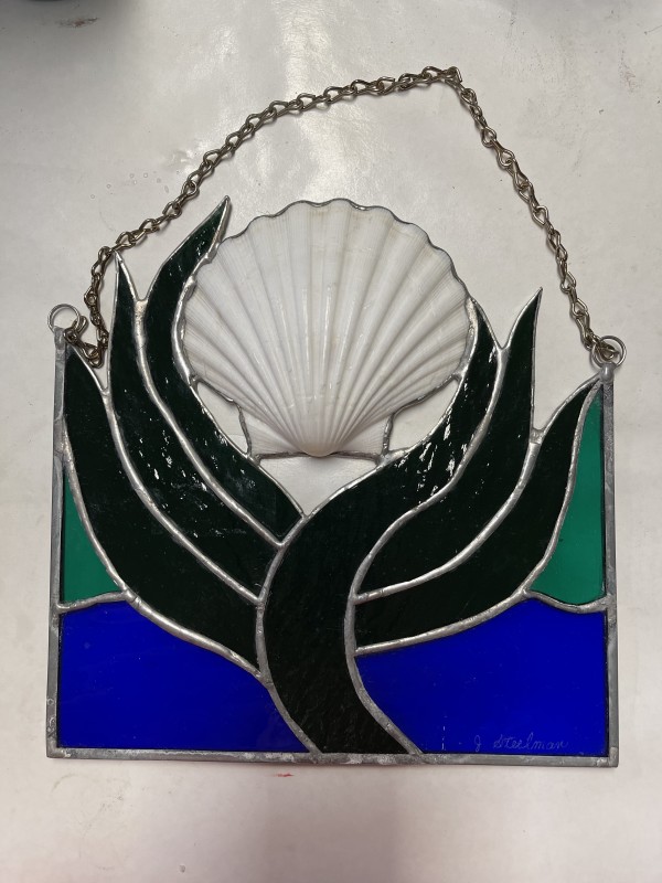 Stained Glass Seashell by Jane D. Steelman