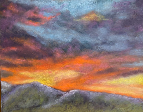 Glorious Mountain Sunset by Jane D. Steelman, Image 1.