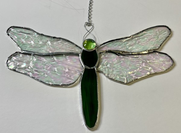 Stained Glass Dragonfly 1 by Jane D. Steelman