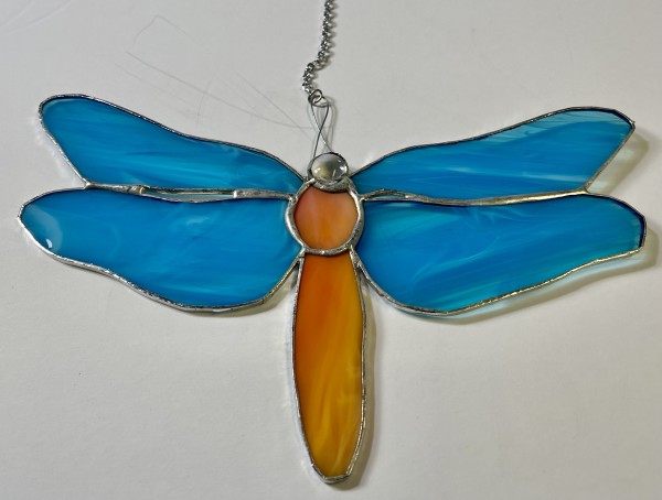 Stained Glass Dragonfly 4 by Jane D. Steelman